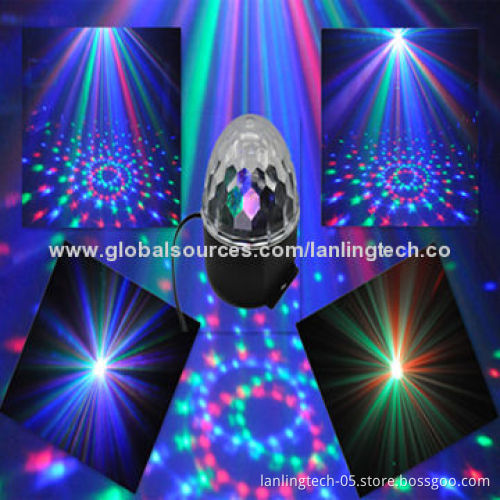 3W RGB Auto Sound Crystal Ball LED Christmas light